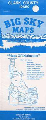 Buy map Clark County, Idaho by Big Sky Maps