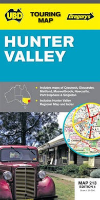 Buy map Hunter Valley, Australia by Universal Publishers Pty Ltd