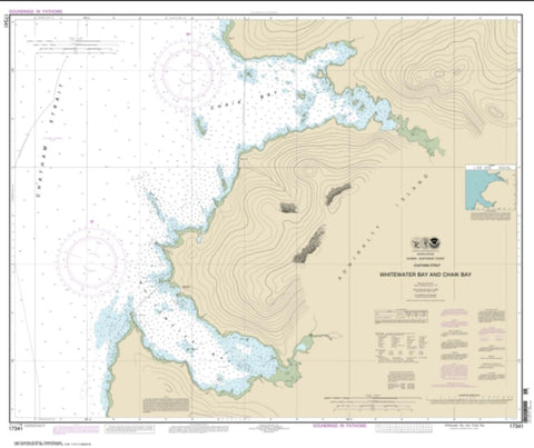 Buy map Whitewater Bay and Chaik Bay, Chatham Strait (17341-10) by NOAA