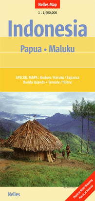 Buy map Indonesia, Papua and Maluku by Nelles Verlag GmbH