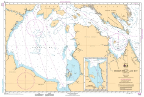 Buy map Hudson Strait and Bay by Canadian Hydrographic Service