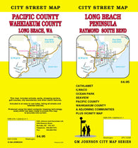 Buy map Long Beach Peninsula, Raymond and South Bend, Washington by GM Johnson