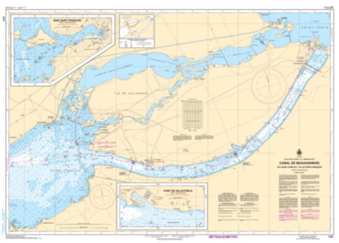 Buy map Canal de Beauharnois by Canadian Hydrographic Service