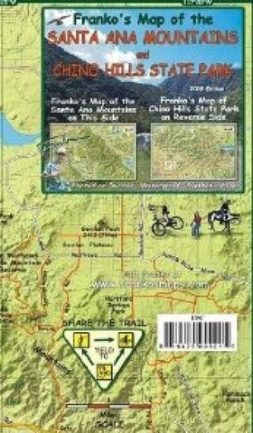 Buy map Santa Ana Mountains/ Chino Hills St Park, California by Frankos Maps Ltd.