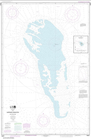 Buy map Gardner Pinnacles and approaches; Gardner Pinnacles (19421-8) by NOAA
