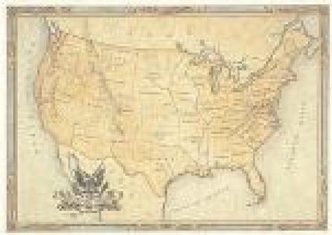 Buy map United States Antique-Style Map