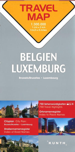 Buy map Belgien Luxembourg : travel map 1:300 000 = Belgium Luxembourg : travel map 1:300 000