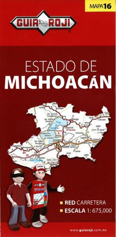 Buy map Michoacan, Mexico, State Map by Guia Roji