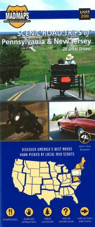 Buy map Pennsylvania and New Jersey, Scenic Road Trips by MAD Maps