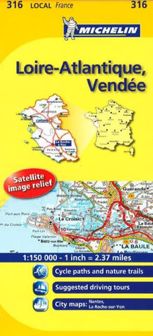 Buy map Loire-Atlantique, Vendee (316) by Michelin Maps and Guides
