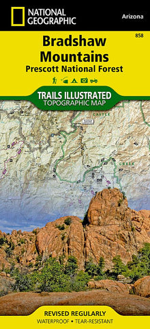 Buy map Bradshaw Mountains and Prescott National Forest, AZ, Map 858