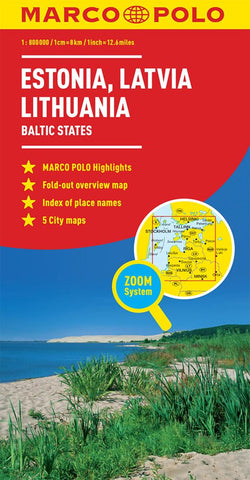 Buy map Baltic States: Estonia, Latvia, Lithuania by Marco Polo Travel Publishing Ltd