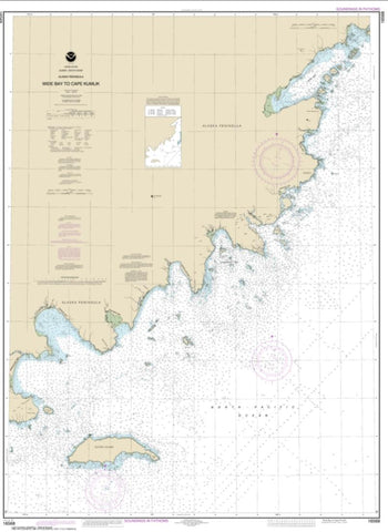 Buy map Wide Bay to Cape Kumlik, Alaska Pen. (16568-13) by NOAA