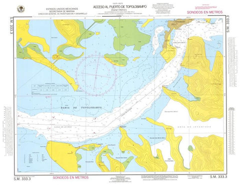 Buy map Acceso al Puerto de Topolobampo (Canal Interior) by Secretaria de Marina