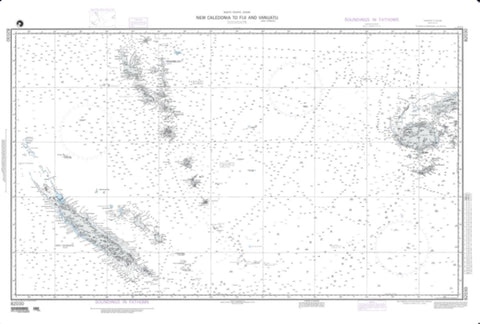 Buy map New Caledonia To Fiji Islands And Vanuatu (NGA-82030-8) by National Geospatial-Intelligence Agency