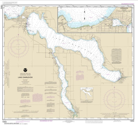 Buy map Lake Charlevoix; Charlevoix, South Point to Round Lake (14942-26) by NOAA