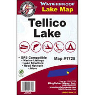 Buy map Tellico Lake, TN Fishing Map
