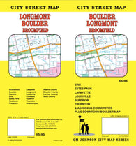 Buy map Boulder : Longmont : Broomfield : city street map = Longmont : Boulder : Broomfield : city street map