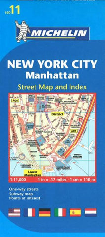 Buy map Manhattan, New York City (11) by Michelin Maps and Guides