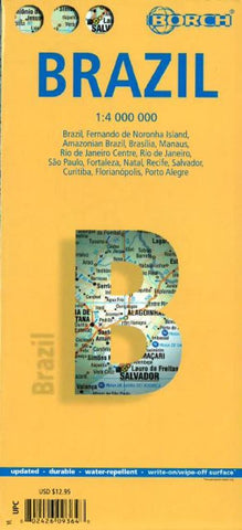 Buy map Brazil by Borch GmbH.