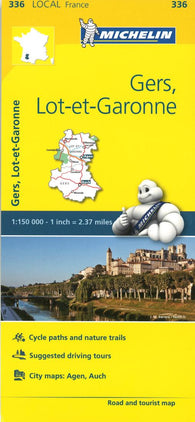 Buy map Michelin: Gers, Lot Et Garonne, France Road and Tourist Map by Michelin Travel Partner