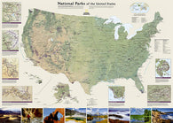 Buy map National Parks of the United States [laminated]