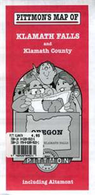 Buy map Klamath Falls and Klamath County, Oregon by Pittmon Map Company