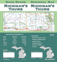 Buy map Michigans Thumb, Back Roads by GM Johnson
