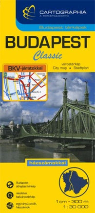 Buy map Budapest, Hungary, Classic by Cartographia