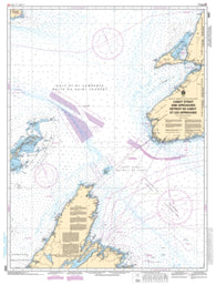 Buy map Cabot Strait and Approaches/Detroit de Cabot et les Approches, Scatarie Island to/a Anticosti Island/Ile DAnticosti by Canadian Hydrographic Service