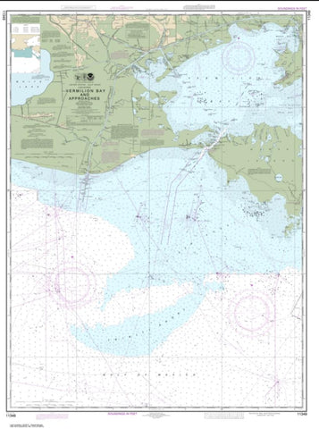 Buy map Vermilion Bay and approaches (11349-46) by NOAA