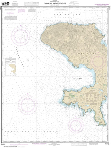 Buy map Andrenof. Islands Tanga Bay and approaches (16462-7) by NOAA