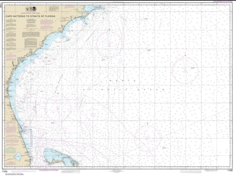 Buy map Cape Hatteras to Straits of Florida (11009-39) by NOAA
