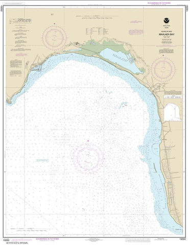 Buy map Island of Maui Ma‘alaea Bay (19350-11) by NOAA