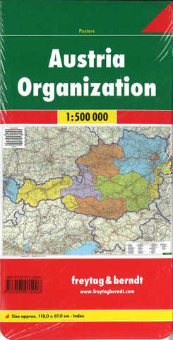 Buy map Austria, Organization by Freytag-Berndt und Artaria