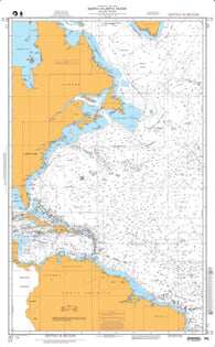 Buy map North Atlantic Ocean - Western Portion (NGA-13-1) by National Geospatial-Intelligence Agency