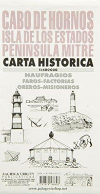Buy map Cape Horn, Isla de los Estados, Peninsula Mitre, Historical Map by Zagier y Urruty