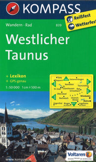 Buy map Westlicher Taunus Hiking Map & Guide