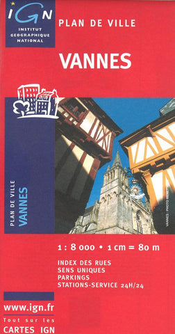 Buy map Vannes, France by Institut Geographique National