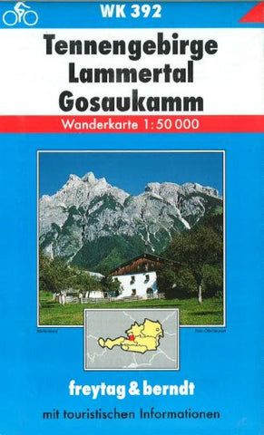 Buy map Tennengebirge-Gosaukamm Lammertal, WK 392 by Freytag-Berndt und Artaria