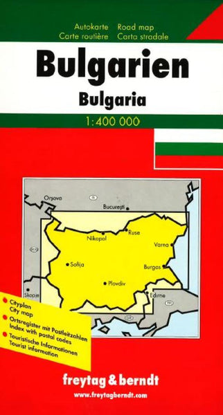 Buy map Bulgaria by Freytag-Berndt und Artaria