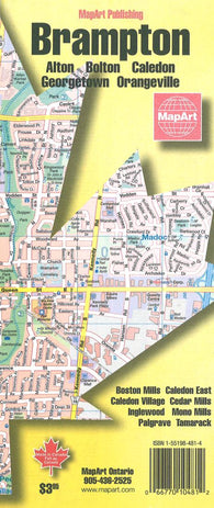 Buy map Brampton and Area Map