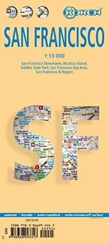 Buy map San Francisco, California by Borch GmbH.