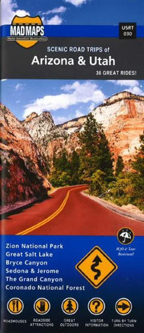 Buy map Arizona and Utah, Regional Scenic Tours by MAD Maps
