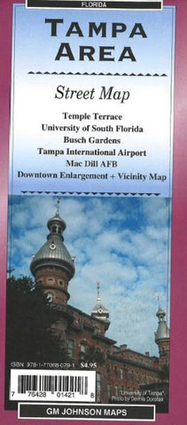 Buy map Tampa, Florida, Area by GM Johnson