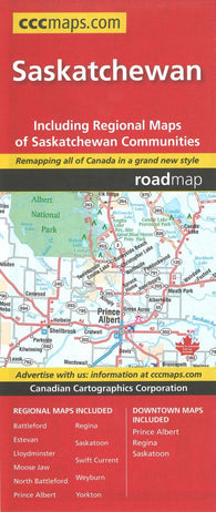 Buy map Saskatchewan Road Map by Canadian Cartographics Corporation