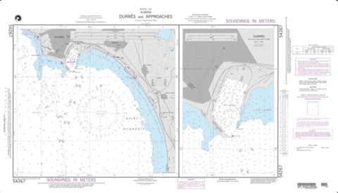 Buy map Durres And Approaches (NGA-54267-1) by National Geospatial-Intelligence Agency