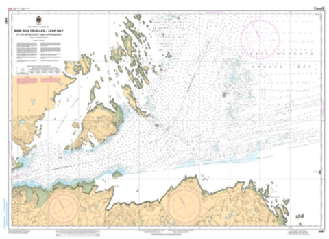 Buy map Baie Aux Feuilles/Leaf Bay et les Approches/and Approaches by Canadian Hydrographic Service