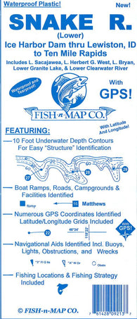Buy map Snake River Fishing Map