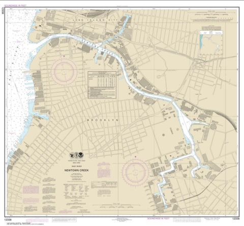 Buy map East River Newtown Creek (12338-11) by NOAA